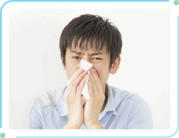 ダニアレルギー性鼻炎のイメージ